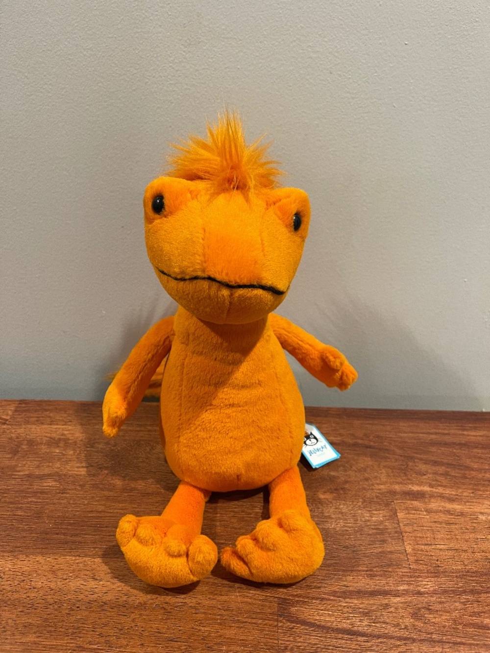 Jellycat Cruz Crested Newt NWT Retired Rare Orange Plush 14" Stuffed Animal